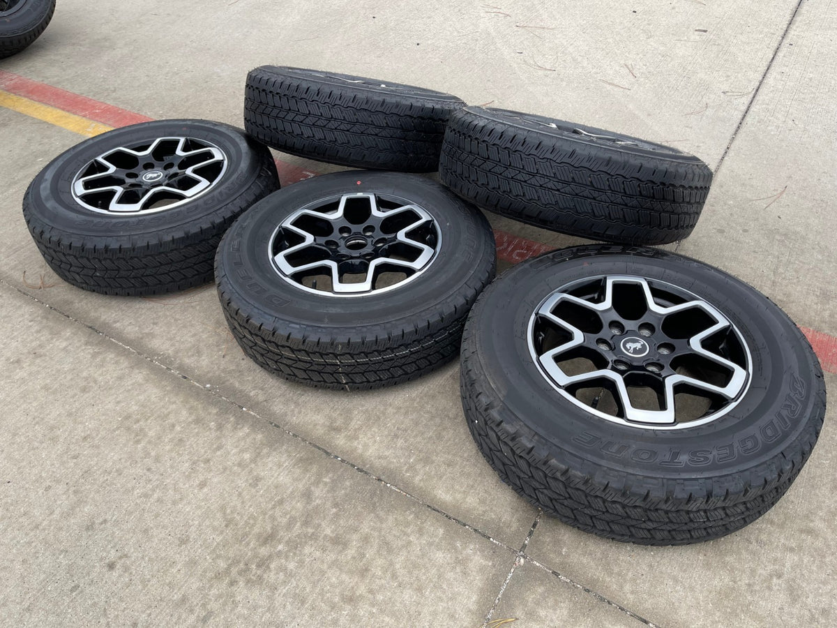 18" Ford Bronco wheels rims black 95213 Ranger SET 2024 2025 2026 2027 NEW