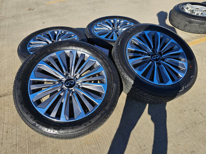 22" Infiniti QX80 QX56 Nissan Titan Armada OEM wheels rims tires 2024 2025 NEW