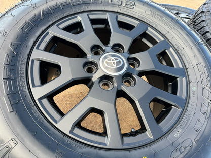 17" Toyota Tacoma 4Runner TRD Matte Black OEM wheels rims tires 2024 2025 NEW