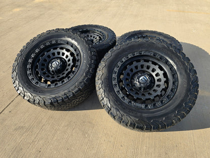 20" FUEL D633 Zephyr GMC Sierra Chevy Silverado 2500 3500 wheels rims 8x180 BFG
