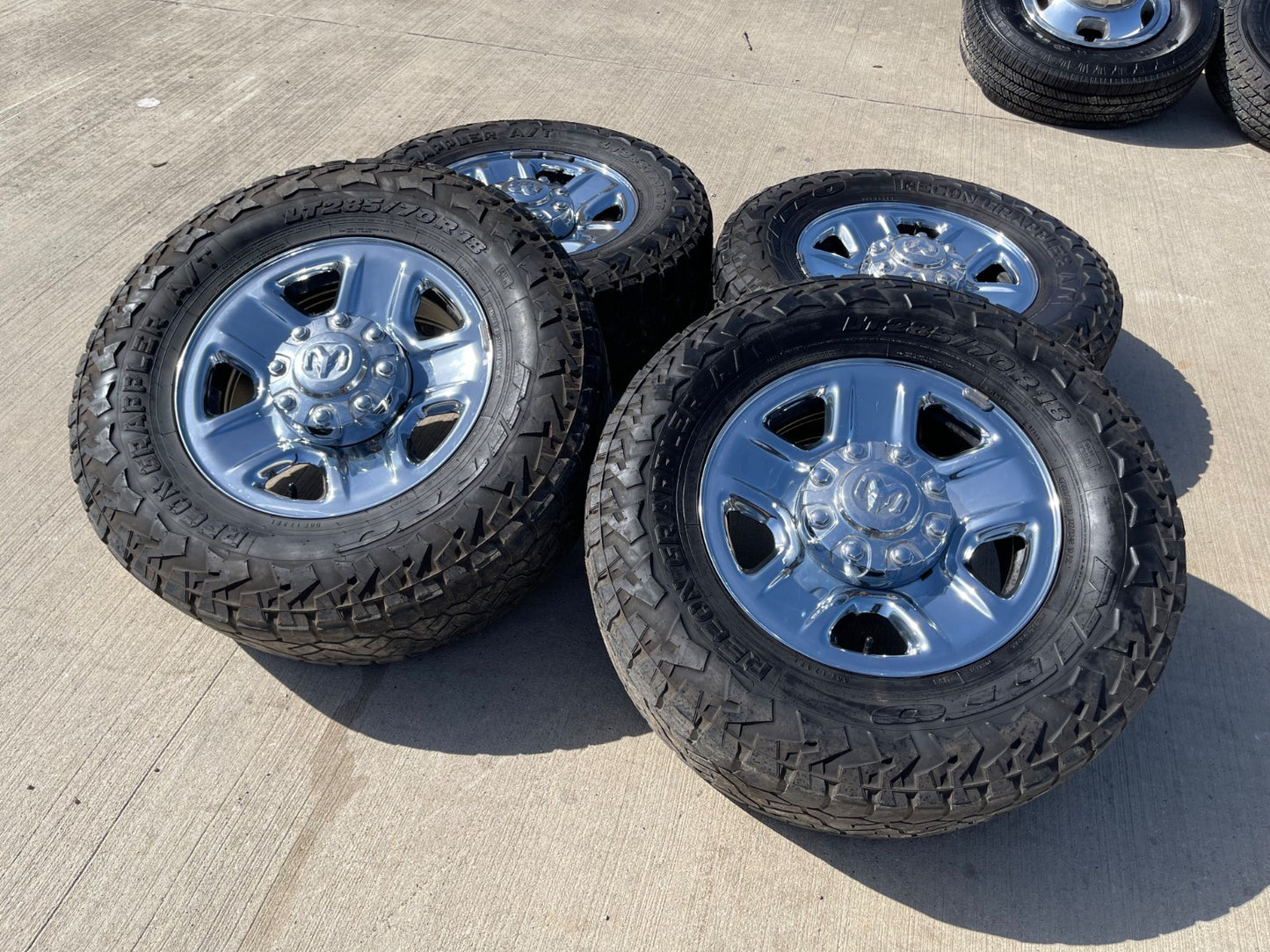18" Dodge Ram 2500 3500 STEEL chrome OEM 2473 wheels rims NITRO