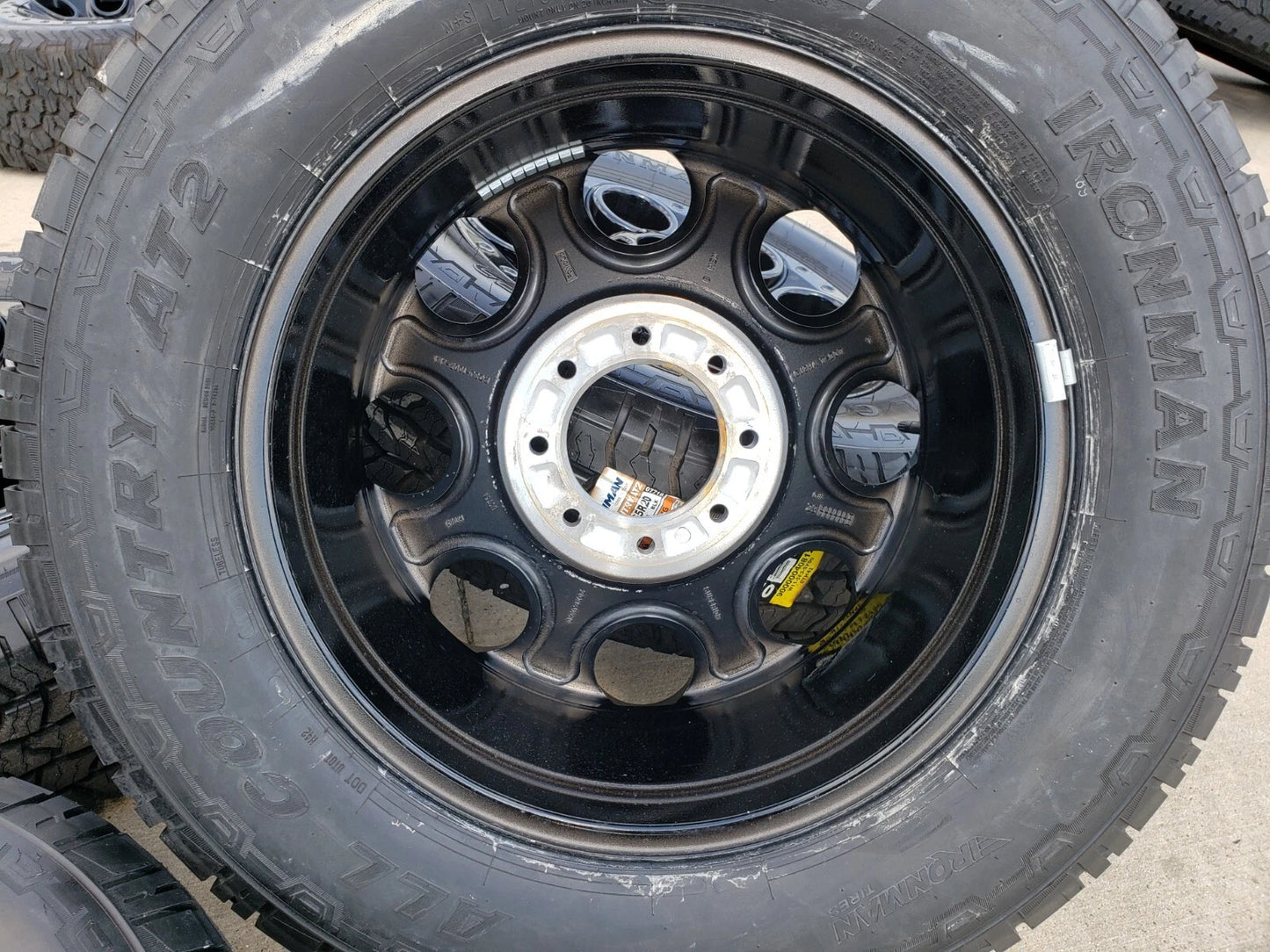 20" Ford F-250 F-350 OEM black TREMOR wheels rims 10299 10484 A/T2 tires NEW