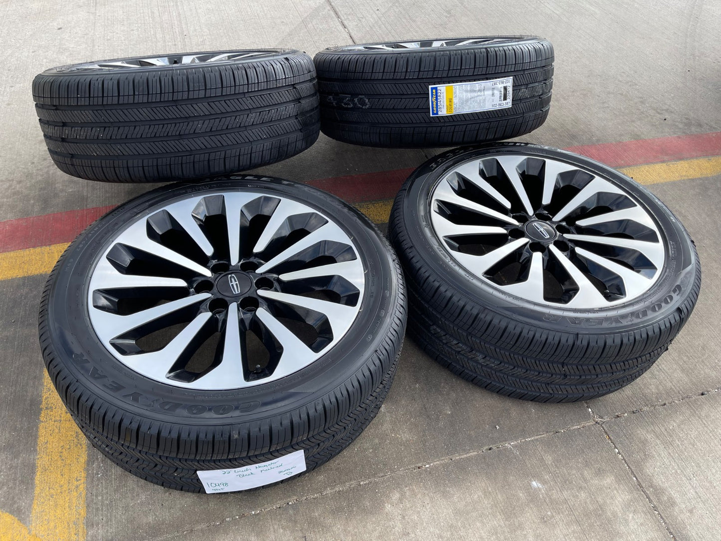 22" Lincoln Navigator L OEM 95385 10498 rims wheels 2022 2023 2024 2025 2026 NEW