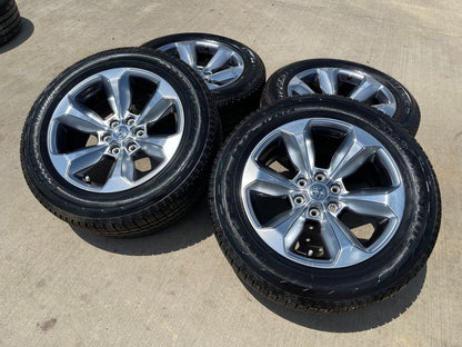 20" Dodge Ram 1500 OEM Laramie Long Horn wheels rims 2681 SET BRIDGESTONE NEW