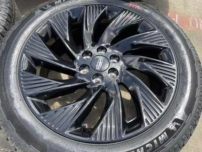22" Lincoln Navigator OEM 10665 rims wheels BLACK LABEL 2025 2026 MICHELIN