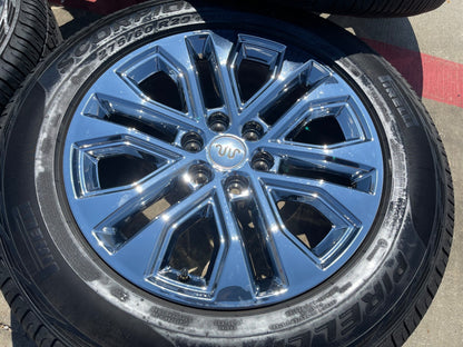 20" Ford F-150 LARIAT OEM 10619 rims wheels CHROME Expedition SET PIRELLI AT