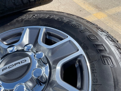 18" Ford F-250 F-350 Lariat FX-4 OEM wheels 10480 10298 tires BRIDGESTONE A/T