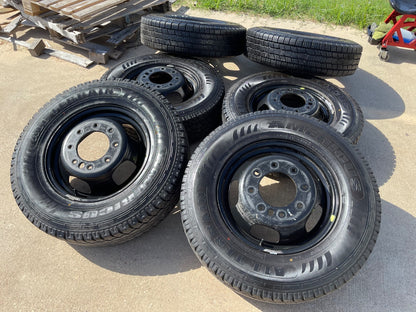 17" Dodge Ram 3500 Dually Laramie 8x200 wheels rims 2703 2704 OEM SET