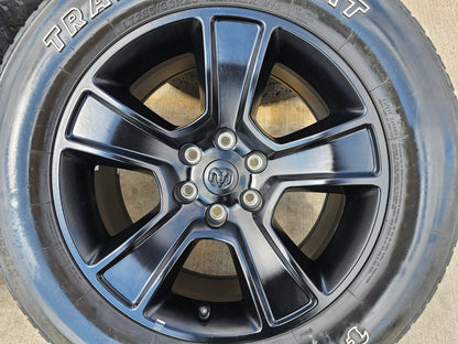 20" Dodge Ram 1500 OEM LIMITED Black 2676 2723 wheels rims FIRESTONE A/T