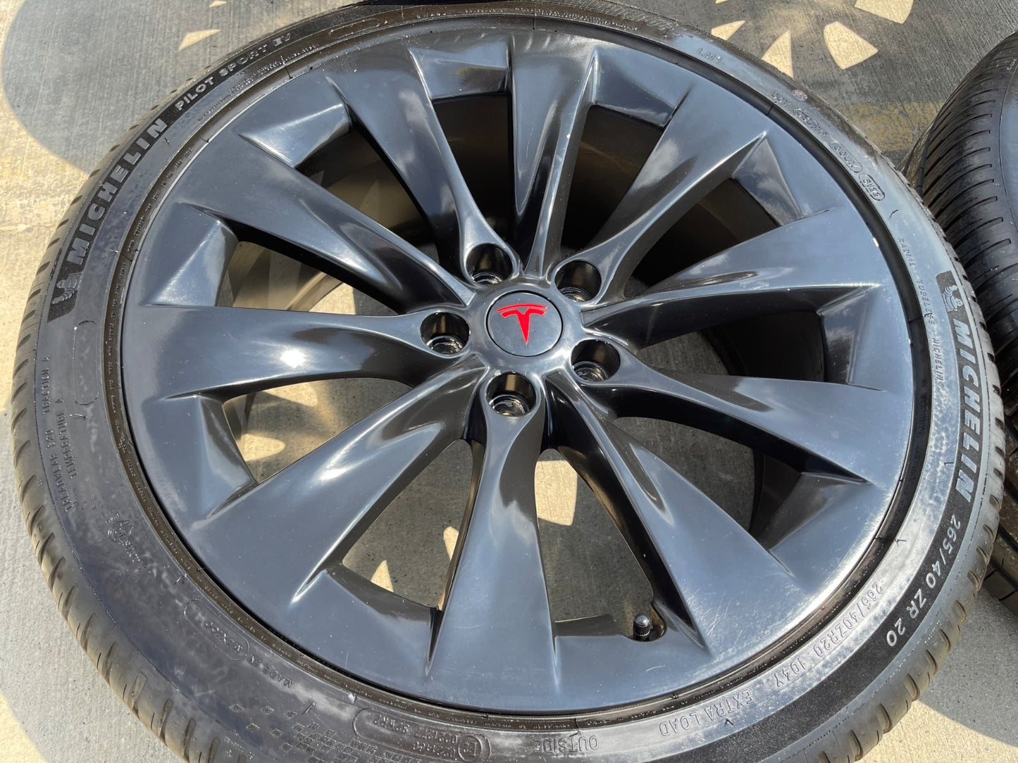 20" Tesla Model S X OEM wheels rims 2022 2023 2024 2025 2026 2027 MICHELIN