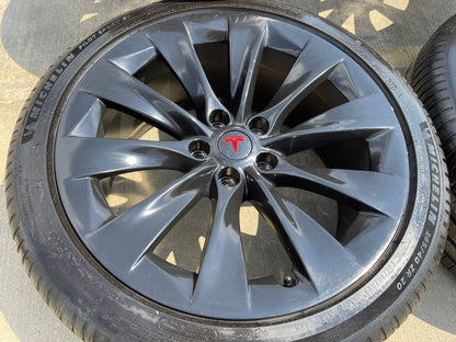 20" Tesla Model S X OEM wheels rims 2022 2023 2024 2025 2026 2027 MICHELIN