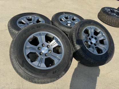 18" Chevy Tahoe Suburban GRAY Z71 OEM 5647 5753 wheels tires Silverado 1500