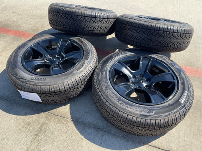 20" Dodge Ram 1500 OEM LIMITED Black 2676 2723 wheels rims PIRELLI A/TR