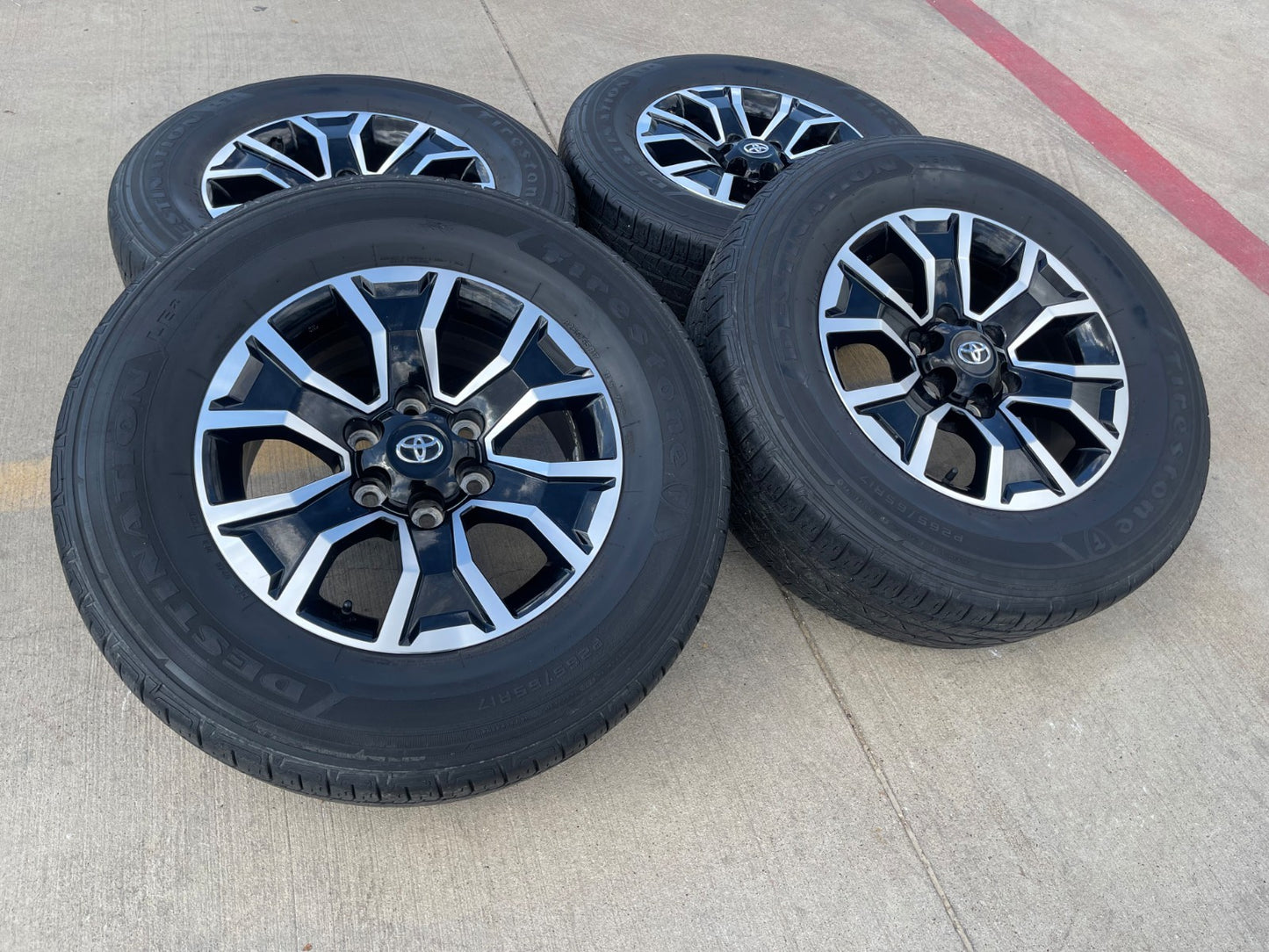 17" Toyota Tacoma 4Runner OEM 75259 wheels rims black TRD FJ SET
