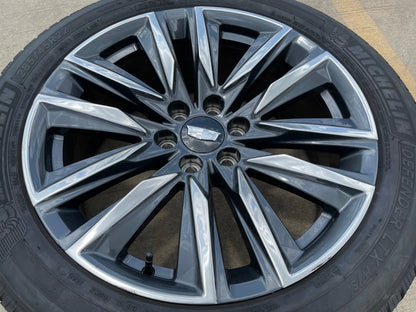 (1) 22" Cadillac Escalade OEM Platinum wheel rim 4869 95028 tire MICHELIN
