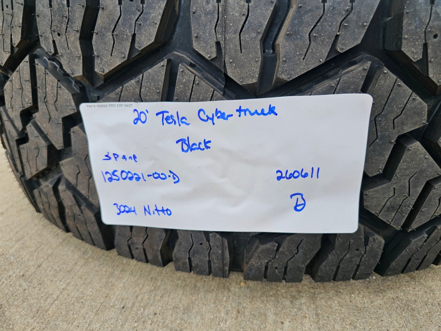 (1) 20" Tesla Cyber Truck OEM 94166 wheel rim 2024 2025 2026 2027 Cybertruck NEW