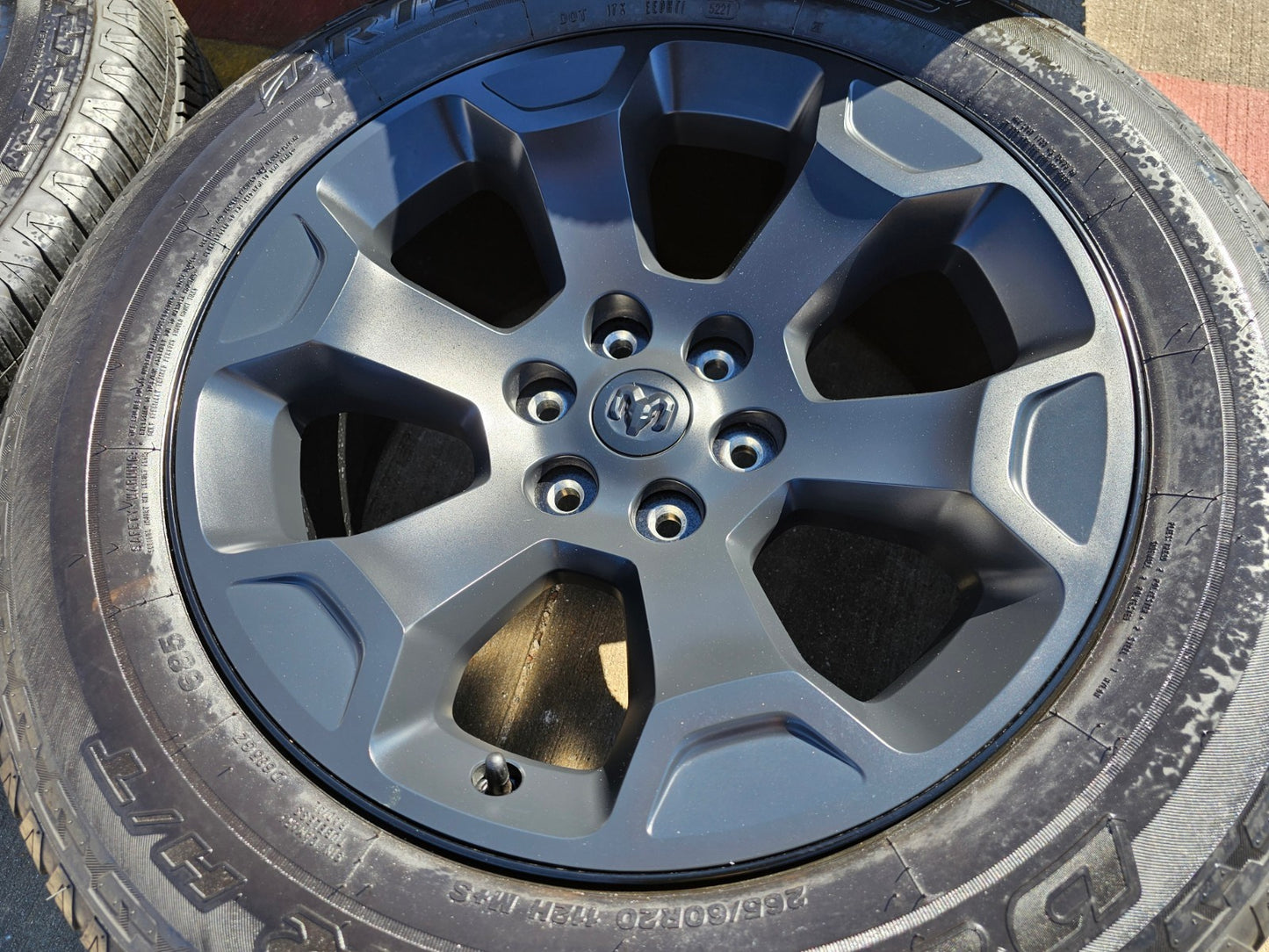 20" Dodge Ram 1500 OEM Laramie Black 2680 wheels rims 2022 2023 2024 2025 2026