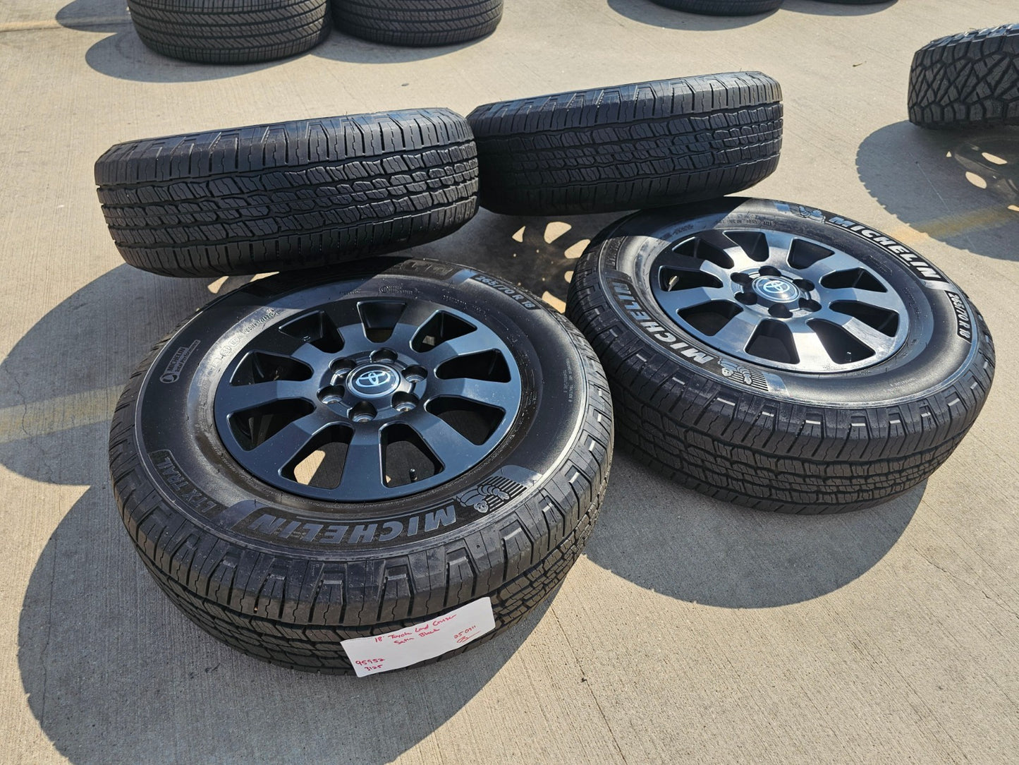 18" Toyota Land Cruiser OEM TRD black wheels rims 95952 Tundra Sequoia