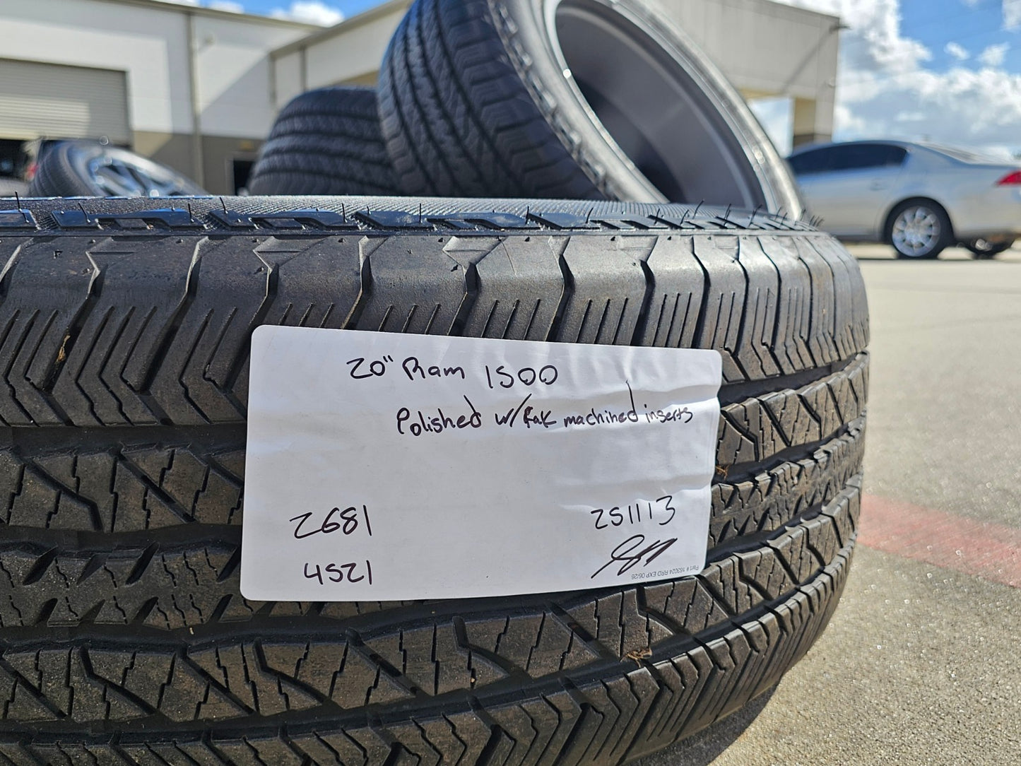 20" Dodge Ram 1500 OEM Laramie wheels rims 2681 tires HANKOOK DYNAPRO A/T2