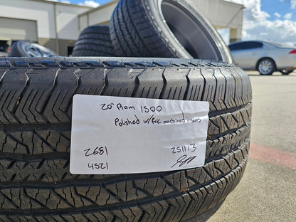 20" Dodge Ram 1500 OEM Laramie wheels rims 2681 tires HANKOOK DYNAPRO A/T2