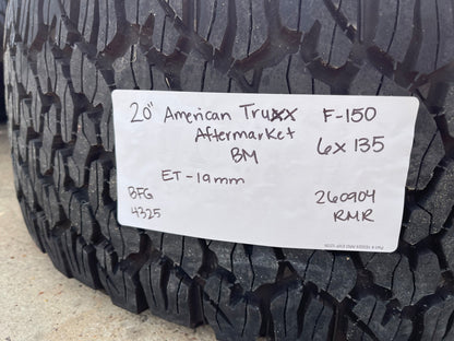 20" 20x10 American Truxx AT1914 Euphoria Ford F-150 rims wheels Expedition BFG