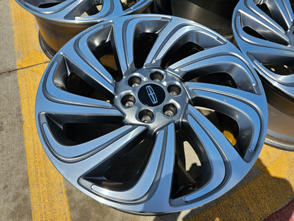 (1) 22" Lincoln Navigator OEM 10497 rim wheel Reserve 2022 2023 2024 2025 2026