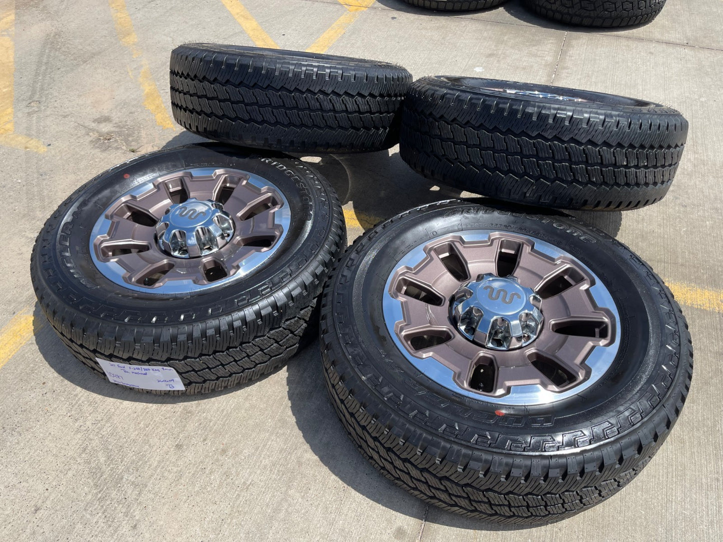 20" Ford F-250 F-350 OEM KING RANCH LIMITED tan wheels rims 10487 SET 2005-2027