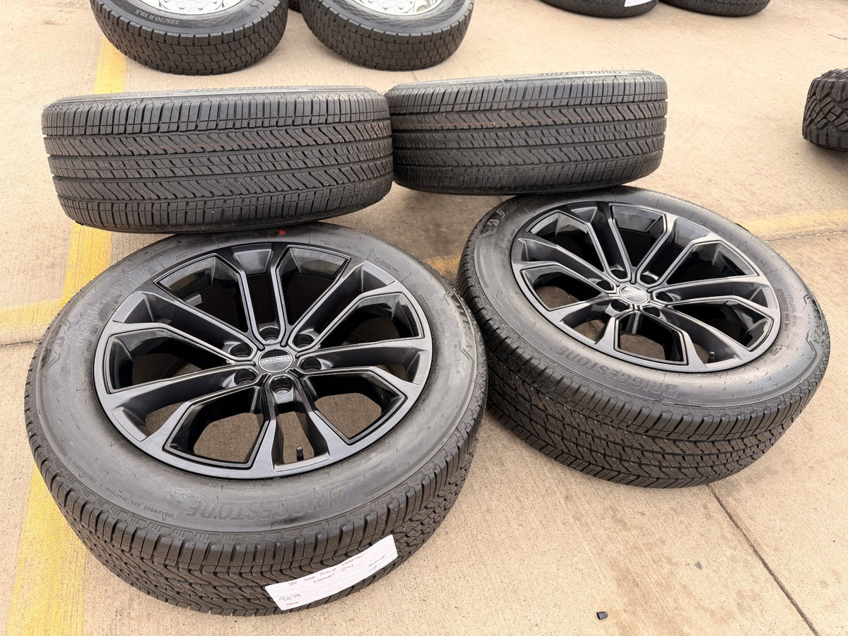22" Jeep Grand Wagoneer OEM 9279 Obsidian rims wheels RAM 1500 SET