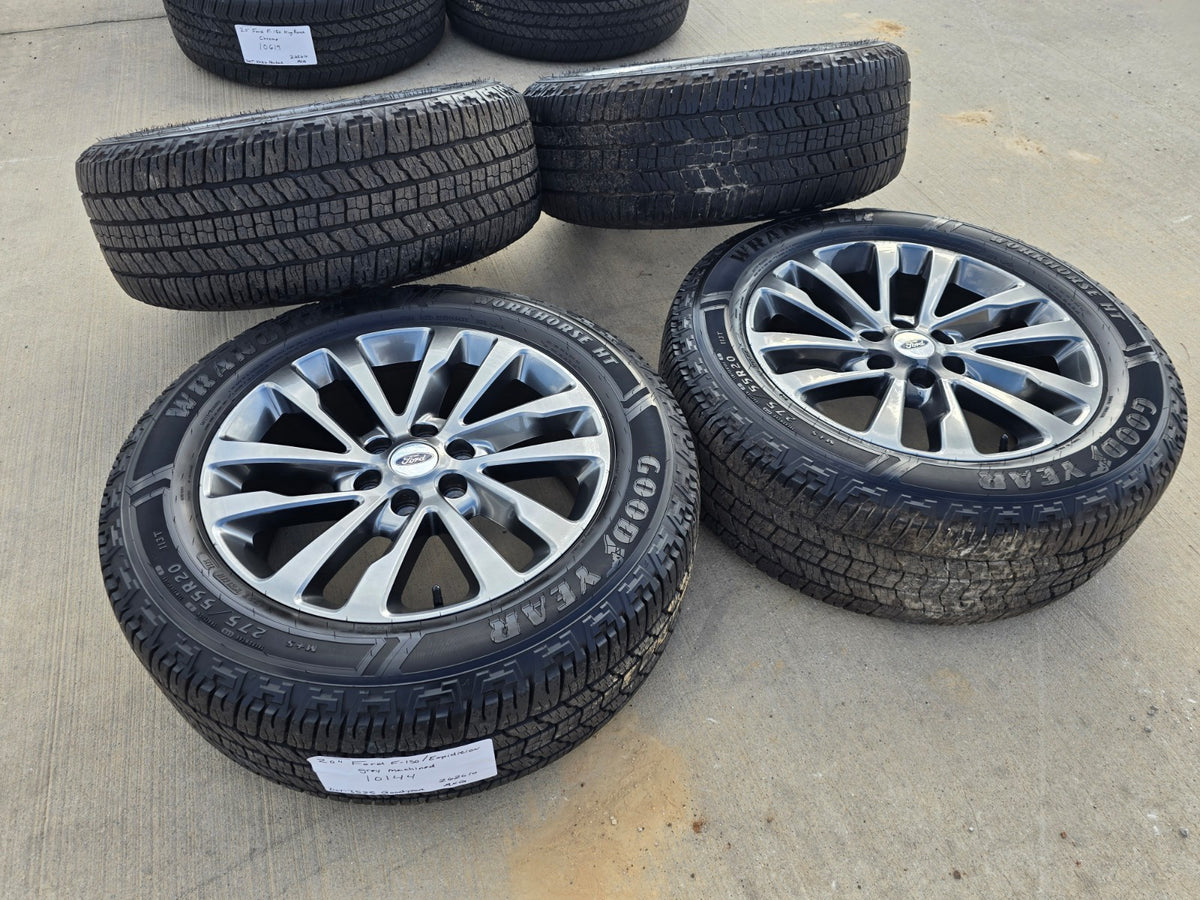 20" Ford Expedition F-150 OEM rims wheels 10144 SET Limited GOODYEAR DISCOUNTED