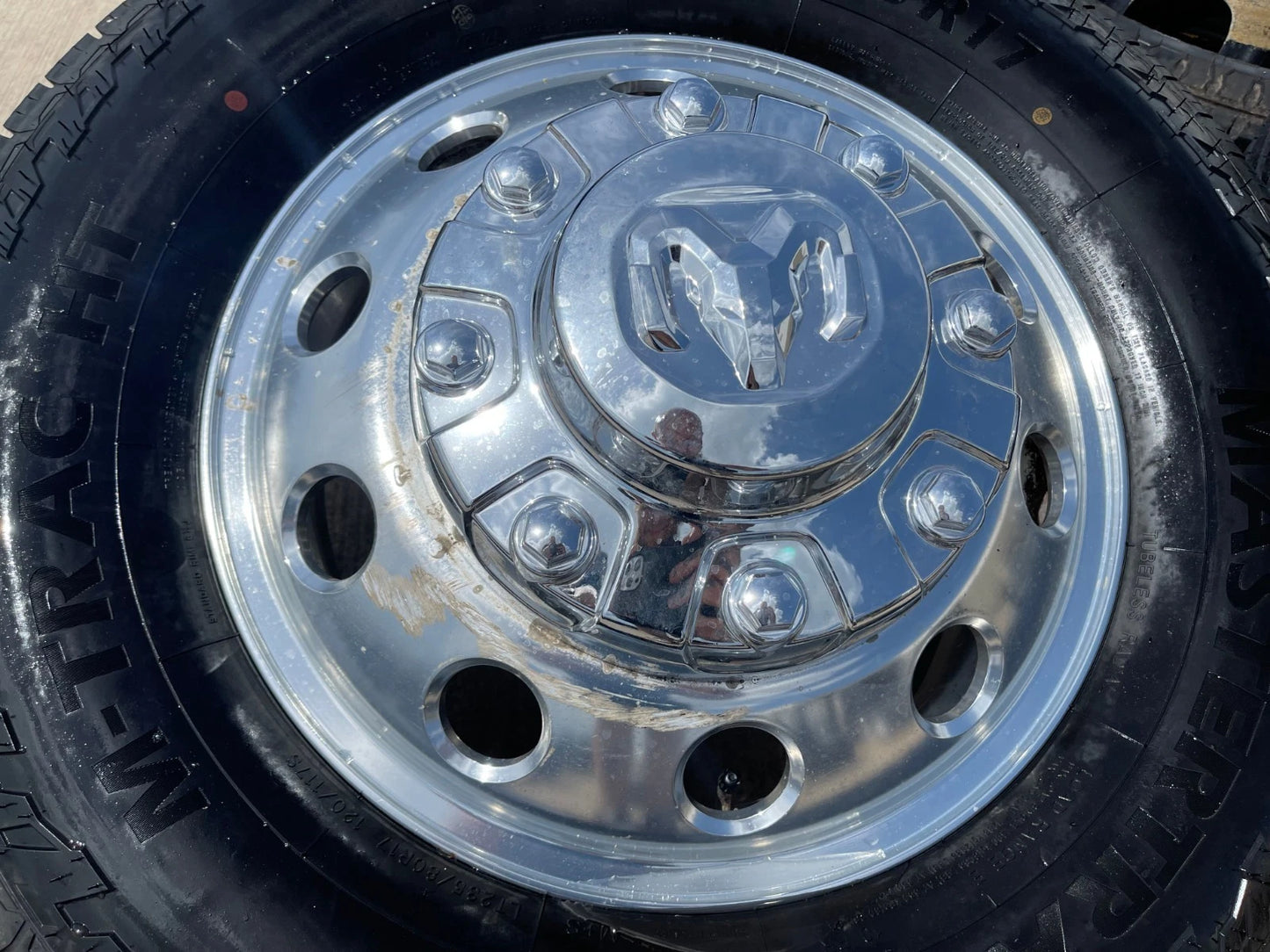 17" Dodge Ram 3500 Dually Laramie 8x200 wheels rims 2701 2702 OEM FIRESTONE