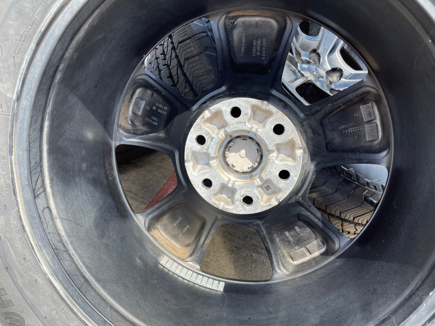 20" Dodge Ram 1500 OEM LIMITED Black 2676 2723 wheels rims NEW HANKOOK A/T2