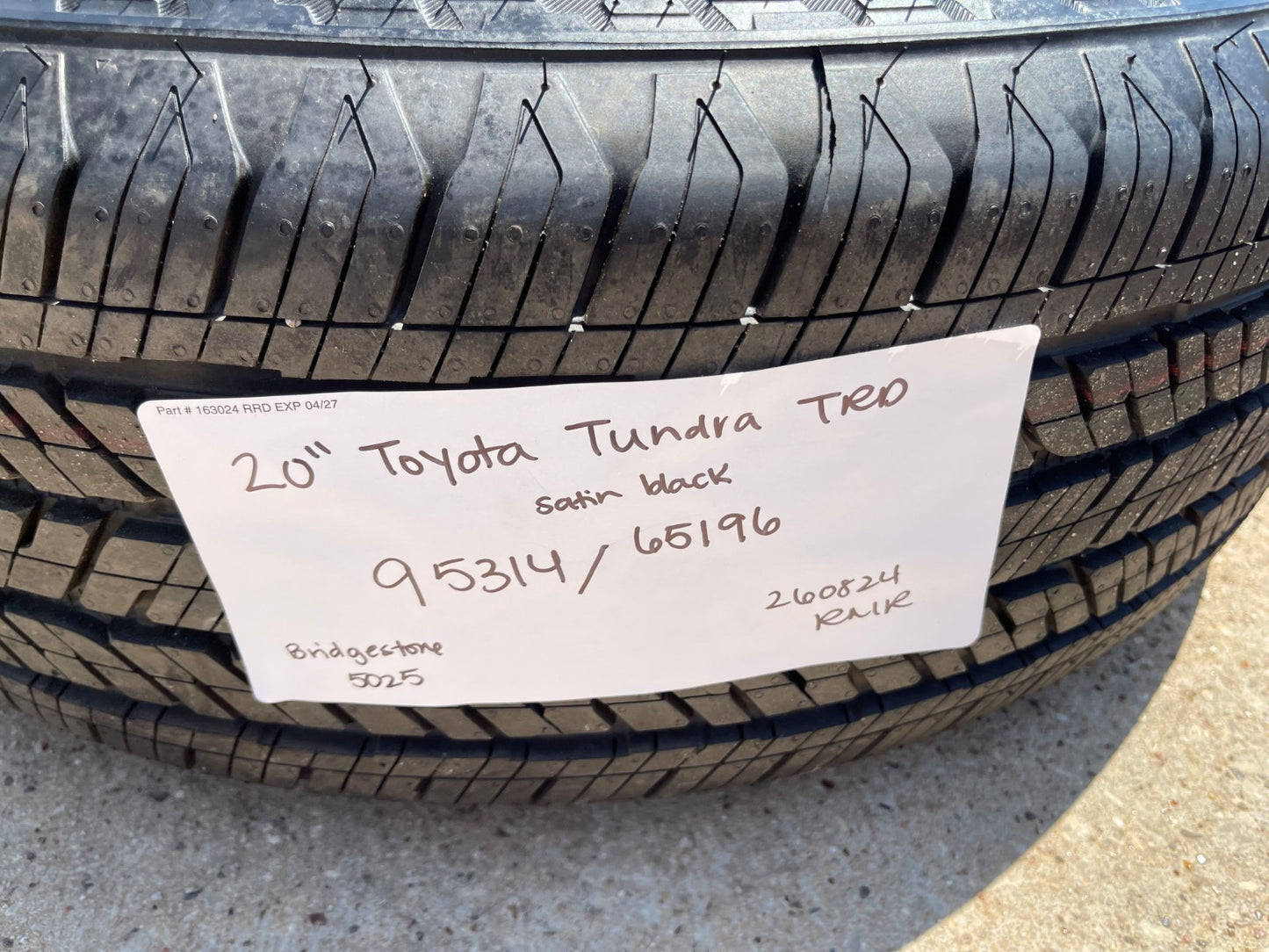 20" Toyota Tundra TRD OEM wheels rims 95314 65196 Sequoia 2025 2026 2027 SET NEW