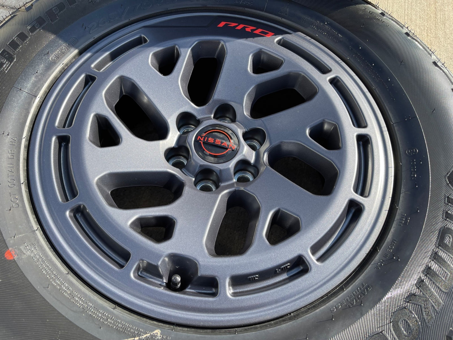 17" Nissan Frontier X-PRO OEM Desert Runner wheel rim tire 2024 2025 2026 NEW