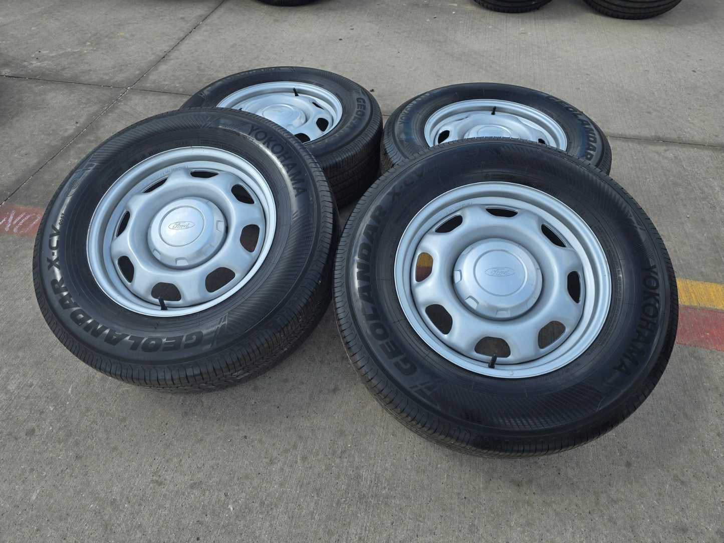 17" Ford F-150 OEM rims wheels 3857 steel 2025 2026 YOKOHAMA NEW SMOKIN DEAL
