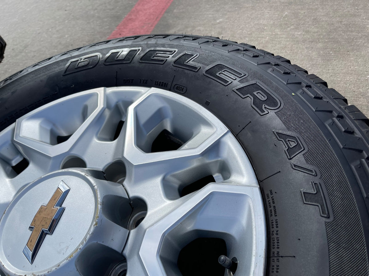 18" Chevy Silverado 2500 3500 OEM 5959 wheels rims BRIDGESTONE SET
