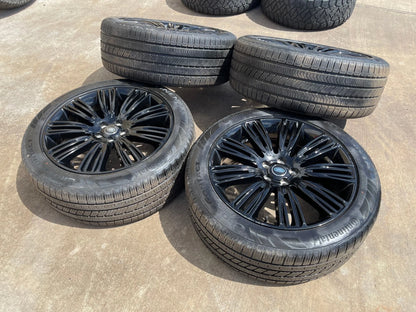 22" Land Rover Range DEFENDER OEM 72328 72331 wheels rims black CONTINENTAL