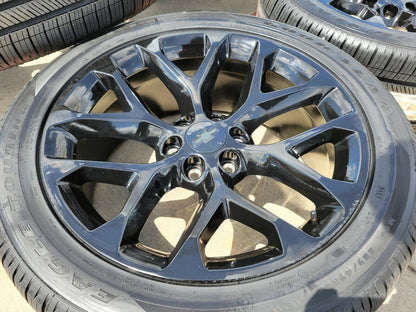 22" GMC Sierra Yukon Chevy Silverado OEM replica black wheels rims 5904 5668 NEW
