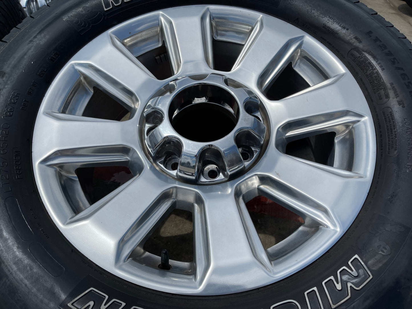 20" Ford F-250 F-350 Platinum OEM rims wheels 10103 tires MICHELIN A/T2