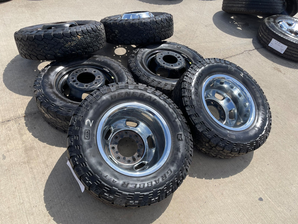 17" Dodge Ram 3500 Dually Laramie 8x200 wheels rims 2703 2704 OEM SET GENERAL