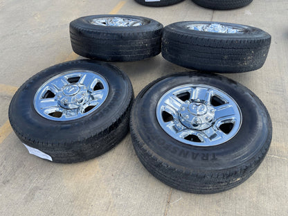 18" Dodge Ram 2500 3500 STEEL chrome OEM 2473 wheels rims tires SET
