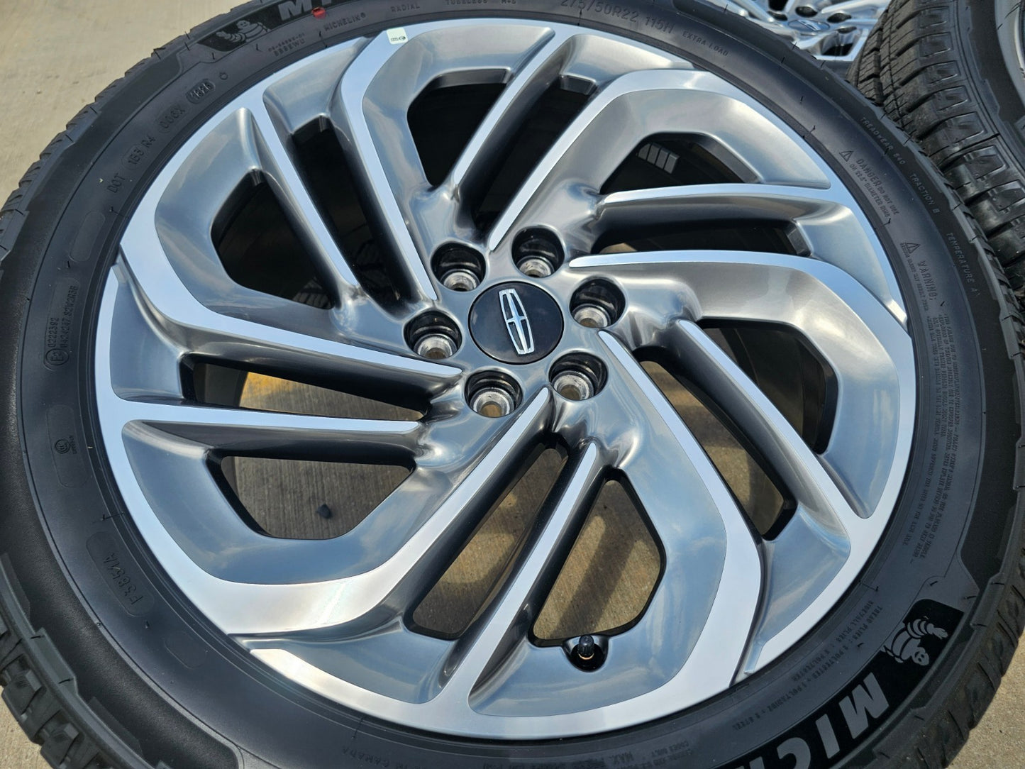 22" Lincoln Navigator OEM 94225 rims wheels BLACK LABEL 2025 2026 2027 SET NEW