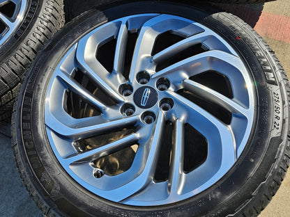 22" Lincoln Navigator OEM 94225 rims wheels BLACK LABEL 2025 2026 MICHELIN NEW