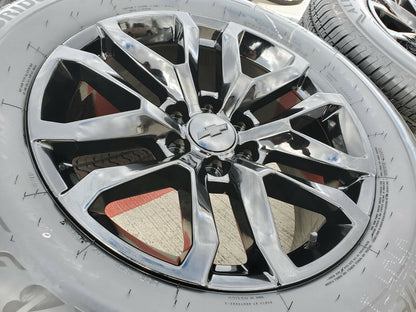 20" Chevy Silverado GMC Sierra AT4 OEM 5924 black wheels rims 2022 2023 2024 NEW