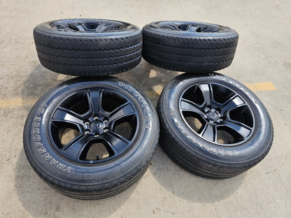 20" Dodge Ram 1500 OEM LIMITED Black 2676 2723 wheels rims FIRESTONE A/T