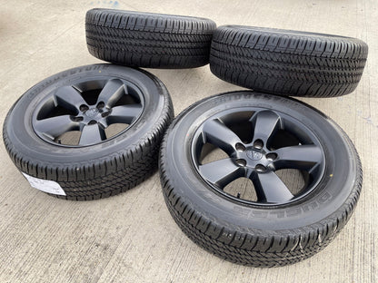 20" Dodge Ram 1500 OEM wheels rims 2495 black 5x139 tires BRIDGSETONE NEW