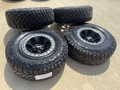 17" Ford F-150 Raptor OEM BEADLOCK rims wheels 10459 95210 SET NITRO 35" NEW