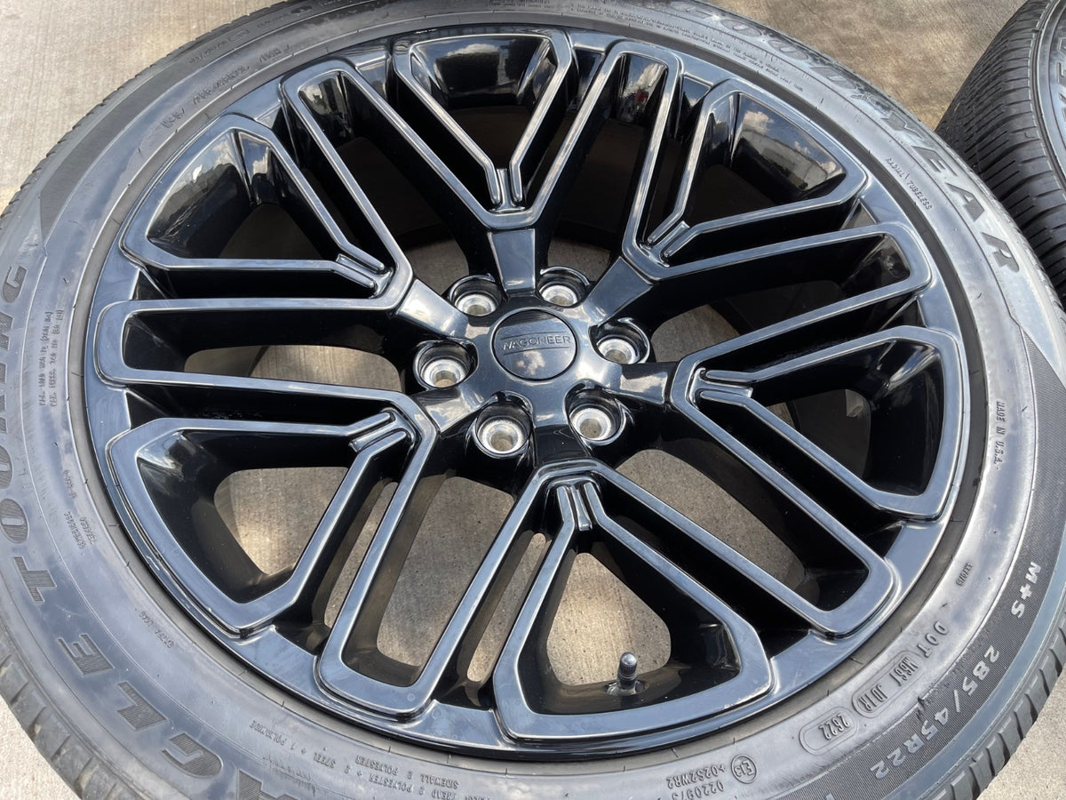 22" Jeep Grand Wagoneer OEM LIMITED 9317 rims wheels RAM 1500 NEW GOODYEAR