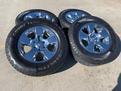 18" Ram 1500 OEM CHROME 2669 wheels rims 2021 2022 2023 2024 2025 2026 GOODYEAR