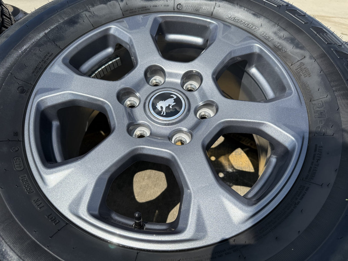 17" Ford Bronco Big Bend wheels rims 10384 OEM Ranger tires BRIDGESTONE A/T SET