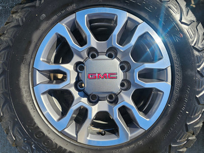 18" GMC Sierra AT4X Chevy Silverado 2500 3500 OEM 5949 wheels rims HANKOOK M/T2